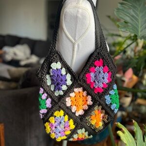 Colorful Crochet Women's Bag